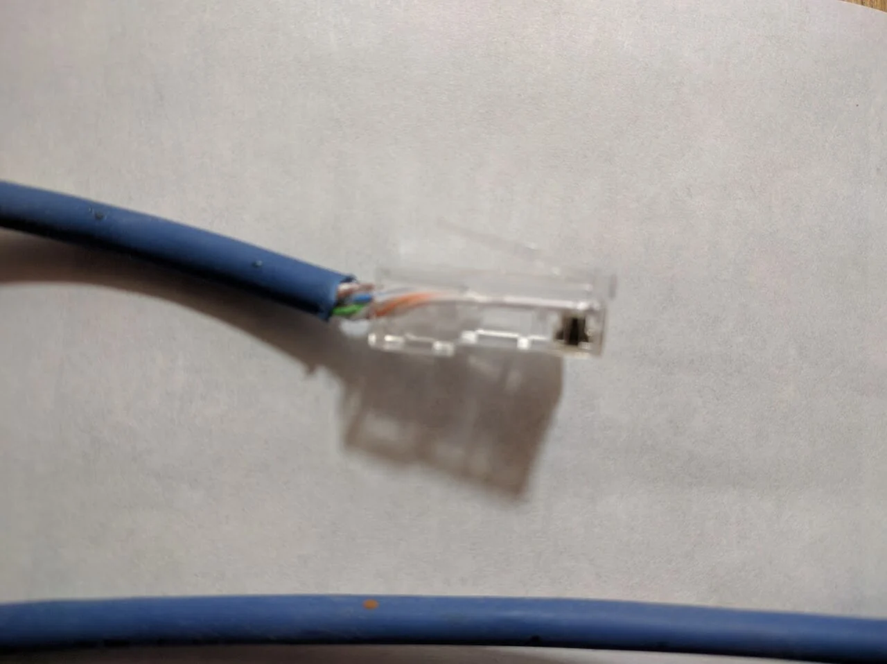 Ethernet cable (illustrative Cat5 cable)