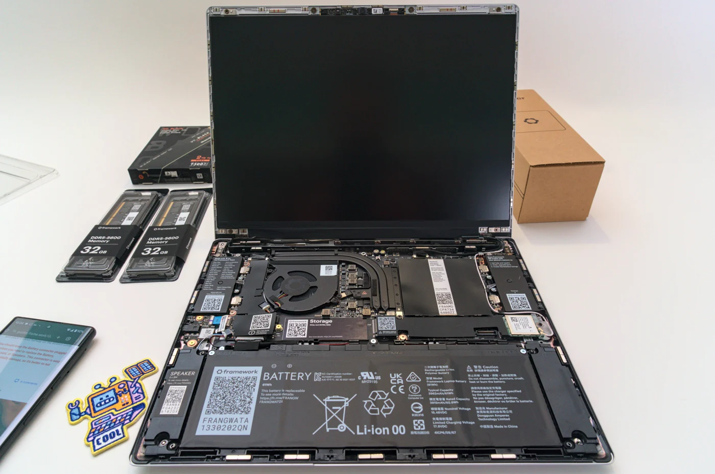 Framework Laptop 13 AMD DIY, photographed February 2024